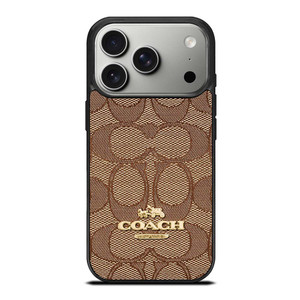 COACH NEW YORK PATTERN BROWN iPhone 12 Pro Case
